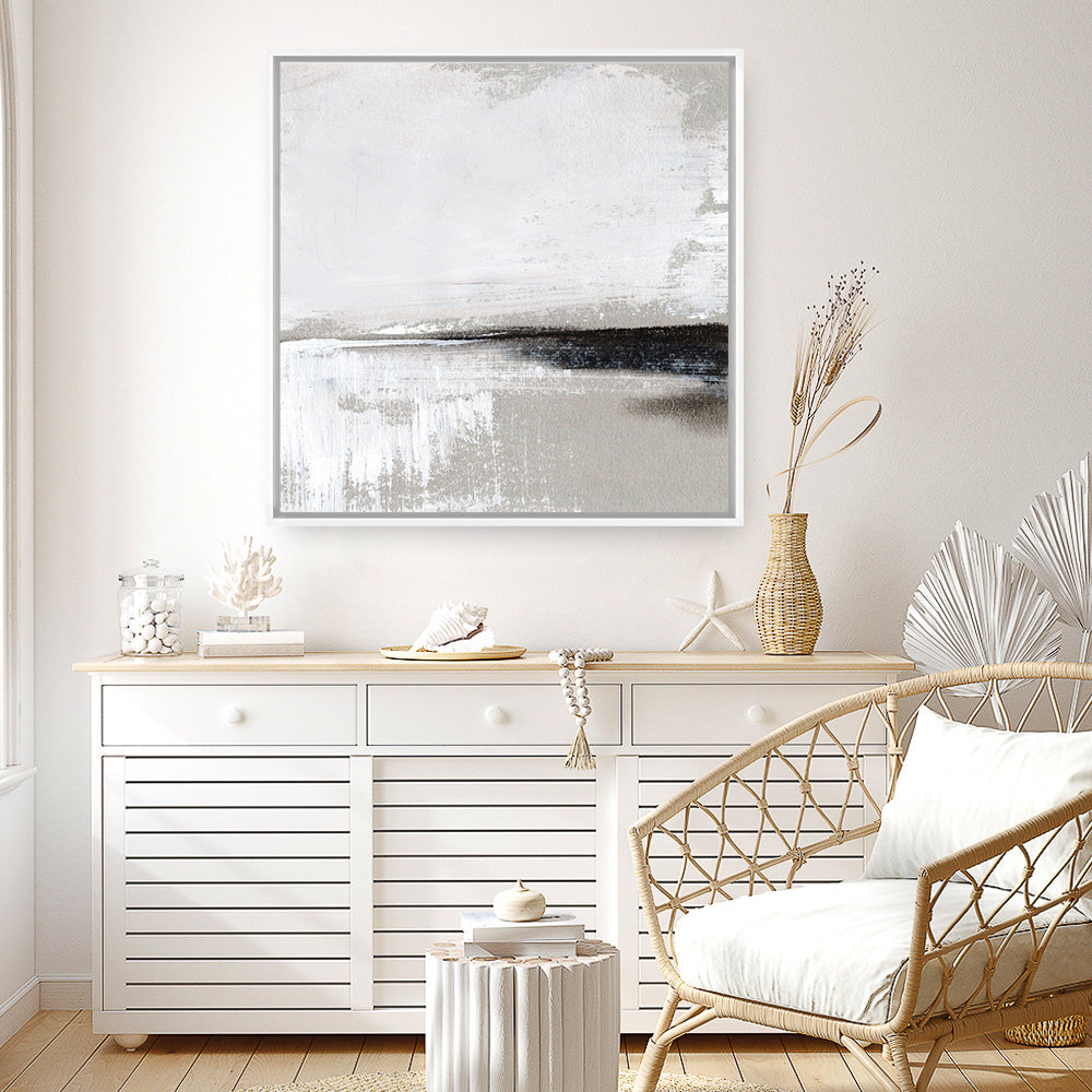 Shop Breezy (Square) Canvas Print a painted abstract themed framed canvas wall art print from The Print Emporium artwork collection - Buy Australian made fine art painting style stretched canvas prints for the home and your interior decor space, TPE-DH-248-CA-40X40-NF