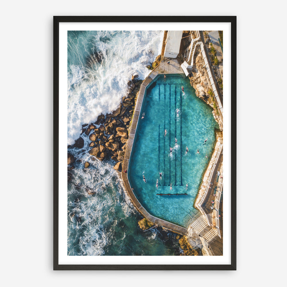 Shop Bronte Ocean Pool I Photo Art Print a coastal themed photography wall art print from The Print Emporium wall artwork collection - Buy Australian made fine art poster and framed prints for the home and your interior decor, TPE-366-AP