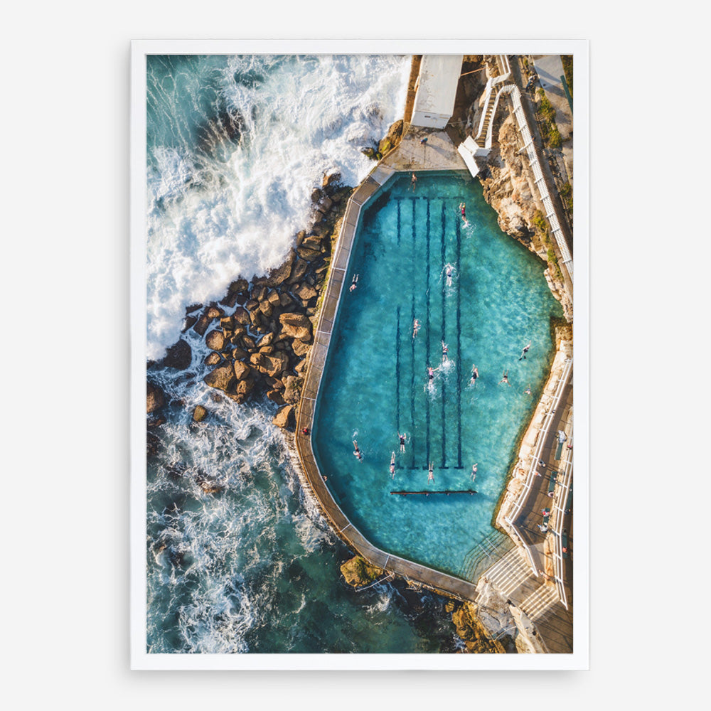 Shop Bronte Ocean Pool I Photo Art Print a coastal themed photography wall art print from The Print Emporium wall artwork collection - Buy Australian made fine art poster and framed prints for the home and your interior decor, TPE-366-AP
