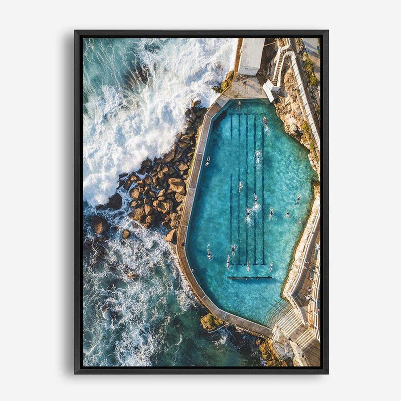 Shop Bronte Ocean Pool I Photo Canvas Print a coastal themed photography framed stretched canvas print from The Print Emporium wall artwork collection - Buy Australian made prints for the home and your interior decor space, TPE-366-CA-35X46-NF