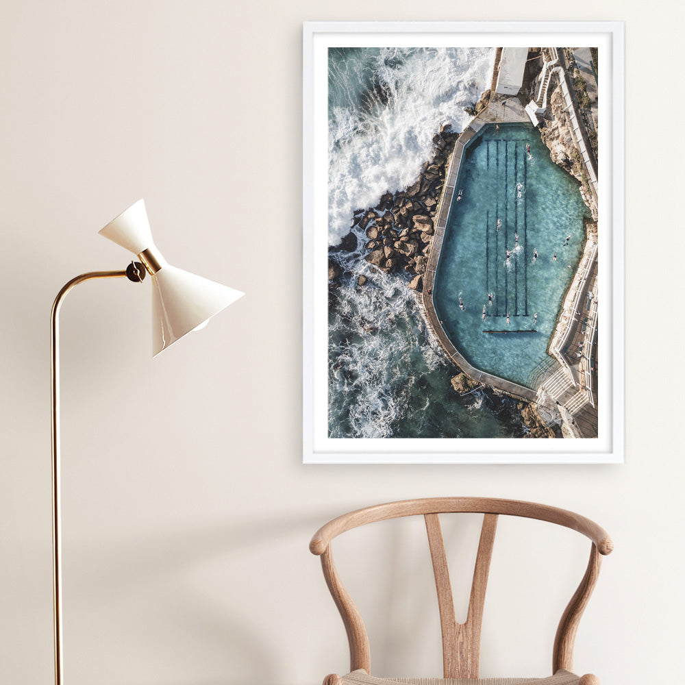 Shop Bronte Ocean Pool II Photo Art Print a coastal themed photography wall art print from The Print Emporium wall artwork collection - Buy Australian made fine art poster and framed prints for the home and your interior decor, TPE-443-AP