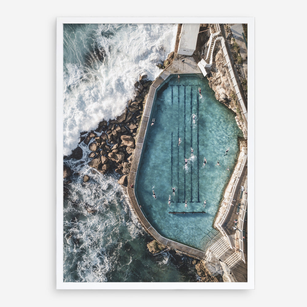 Shop Bronte Ocean Pool II Photo Art Print a coastal themed photography wall art print from The Print Emporium wall artwork collection - Buy Australian made fine art poster and framed prints for the home and your interior decor, TPE-443-AP
