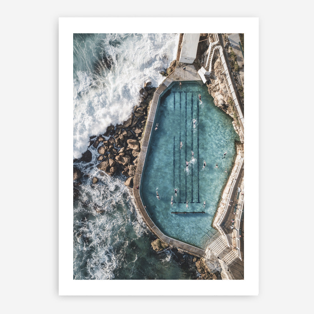 Shop Bronte Ocean Pool II Photo Art Print a coastal themed photography wall art print from The Print Emporium wall artwork collection - Buy Australian made fine art poster and framed prints for the home and your interior decor, TPE-443-AP