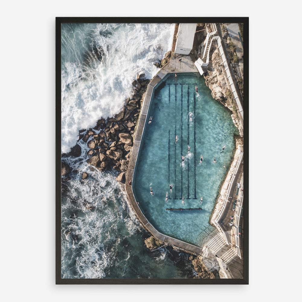 Shop Bronte Ocean Pool II Photo Art Print a coastal themed photography wall art print from The Print Emporium wall artwork collection - Buy Australian made fine art poster and framed prints for the home and your interior decor, TPE-443-AP