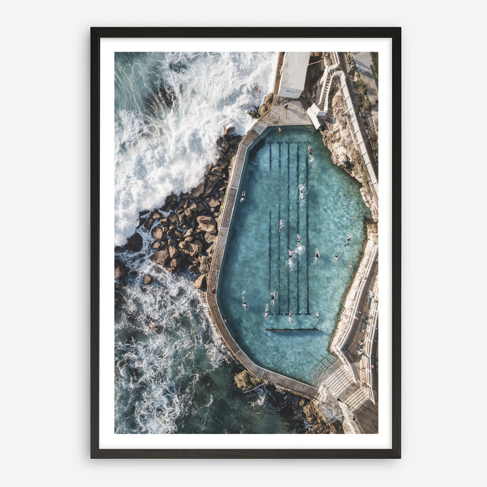 Shop Bronte Ocean Pool II Photo Art Print a coastal themed photography wall art print from The Print Emporium wall artwork collection - Buy Australian made fine art poster and framed prints for the home and your interior decor, TPE-443-AP