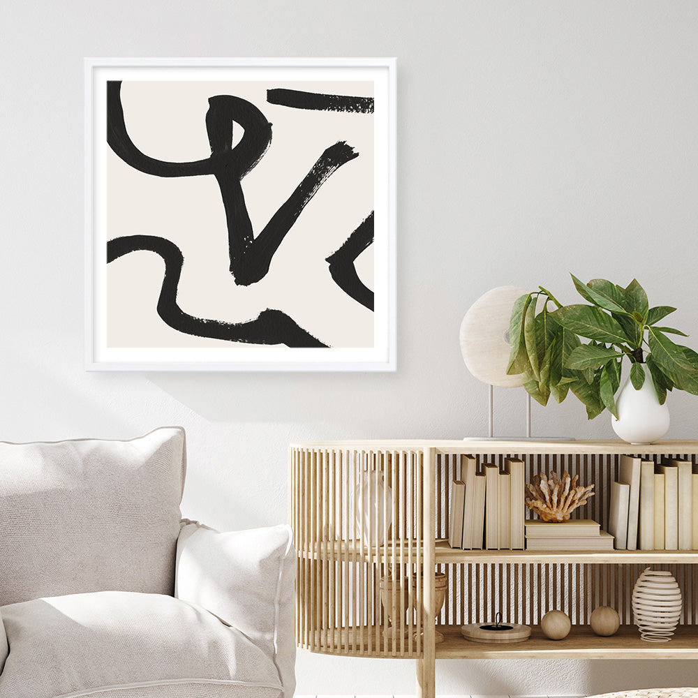 Shop Brooklyn 1 (Square) Art Print a painted abstract themed wall art print from The Print Emporium wall artwork collection - Buy Australian made fine art painting style poster and framed prints for the home and your interior decor room, TPE-DH-250-AP