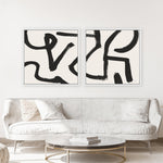 Shop Brooklyn 1 (Square) Canvas Print a painted abstract themed framed canvas wall art print from The Print Emporium artwork collection - Buy Australian made fine art painting style stretched canvas prints for the home and your interior decor space, TPE-DH-250-CA-40X40-NF