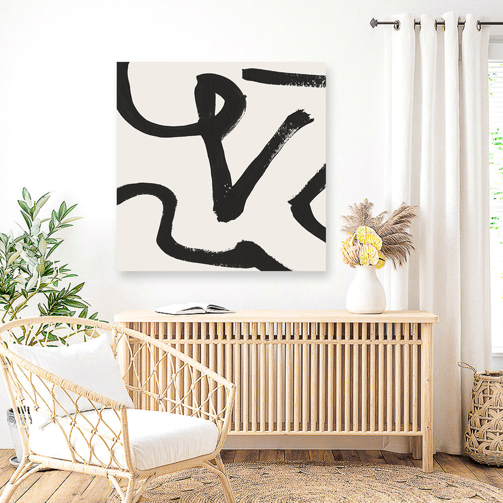 Shop Brooklyn 1 (Square) Canvas Print a painted abstract themed framed canvas wall art print from The Print Emporium artwork collection - Buy Australian made fine art painting style stretched canvas prints for the home and your interior decor space, TPE-DH-250-CA-40X40-NF