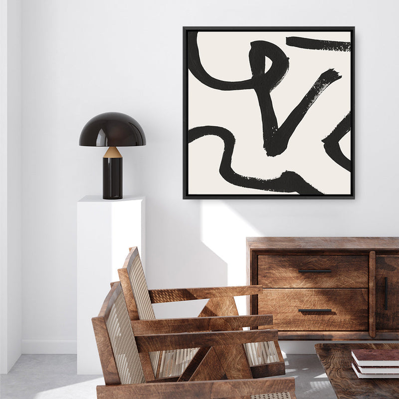 Shop Brooklyn 1 (Square) Canvas Print a painted abstract themed framed canvas wall art print from The Print Emporium artwork collection - Buy Australian made fine art painting style stretched canvas prints for the home and your interior decor space, TPE-DH-250-CA-40X40-NF