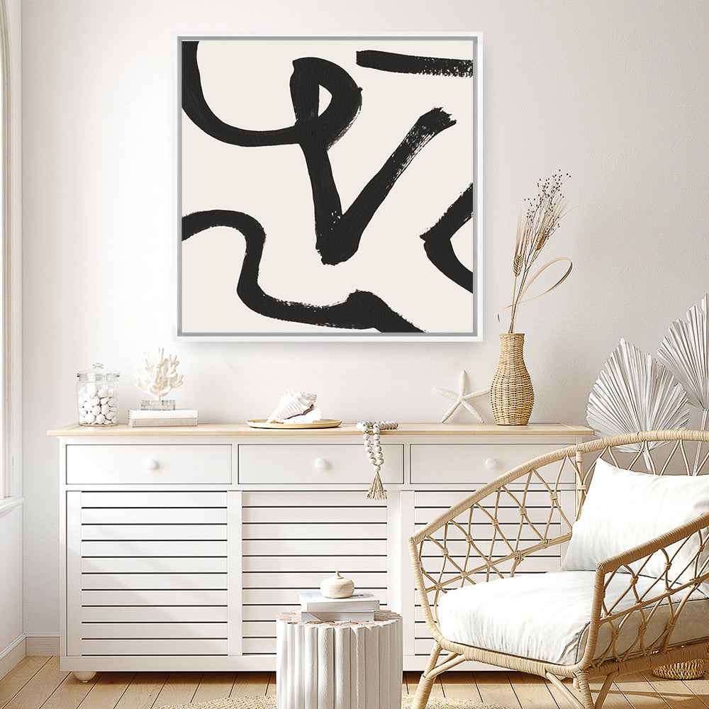 Shop Brooklyn 1 (Square) Canvas Print a painted abstract themed framed canvas wall art print from The Print Emporium artwork collection - Buy Australian made fine art painting style stretched canvas prints for the home and your interior decor space, TPE-DH-250-CA-40X40-NF