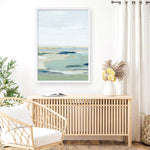 Shop Burbank Blue II Art Print a painted abstract themed wall art print from The Print Emporium wall artwork collection - Buy Australian made fine art painting style poster and framed prints for the home and your interior decor room, TPE-PC-EZ533-AP