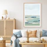 Shop Burbank Blue II Art Print a painted abstract themed wall art print from The Print Emporium wall artwork collection - Buy Australian made fine art painting style poster and framed prints for the home and your interior decor room, TPE-PC-EZ533-AP