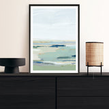 Shop Burbank Blue II Art Print a painted abstract themed wall art print from The Print Emporium wall artwork collection - Buy Australian made fine art painting style poster and framed prints for the home and your interior decor room, TPE-PC-EZ533-AP