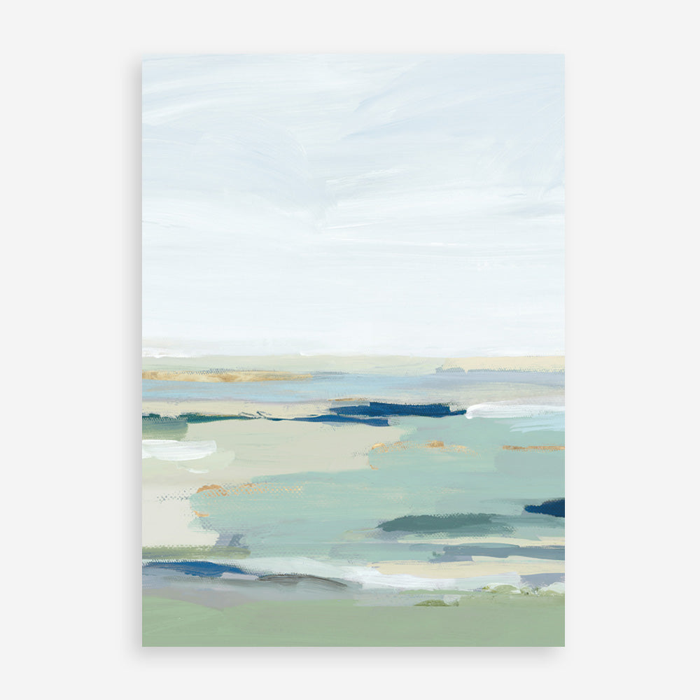 Shop Burbank Blue II Art Print a painted abstract themed wall art print from The Print Emporium wall artwork collection - Buy Australian made fine art painting style poster and framed prints for the home and your interior decor room, TPE-PC-EZ533-AP