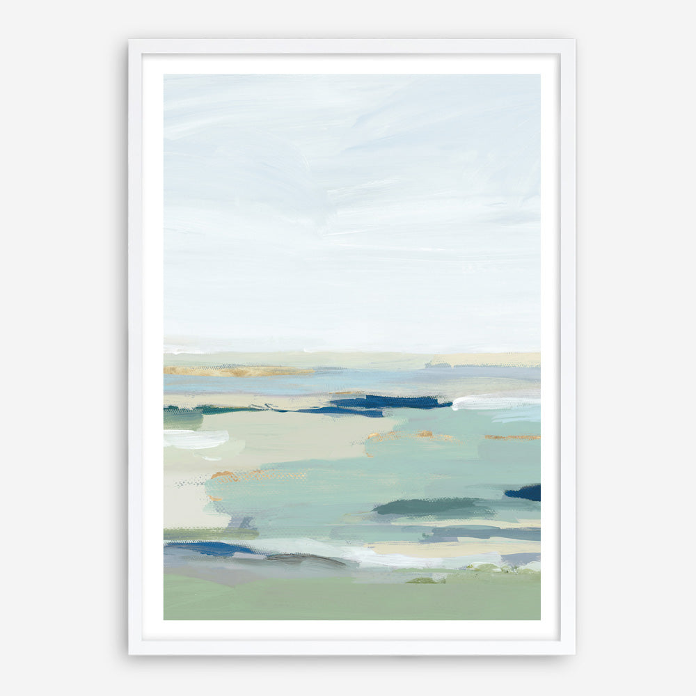 Shop Burbank Blue II Art Print a painted abstract themed wall art print from The Print Emporium wall artwork collection - Buy Australian made fine art painting style poster and framed prints for the home and your interior decor room, TPE-PC-EZ533-AP