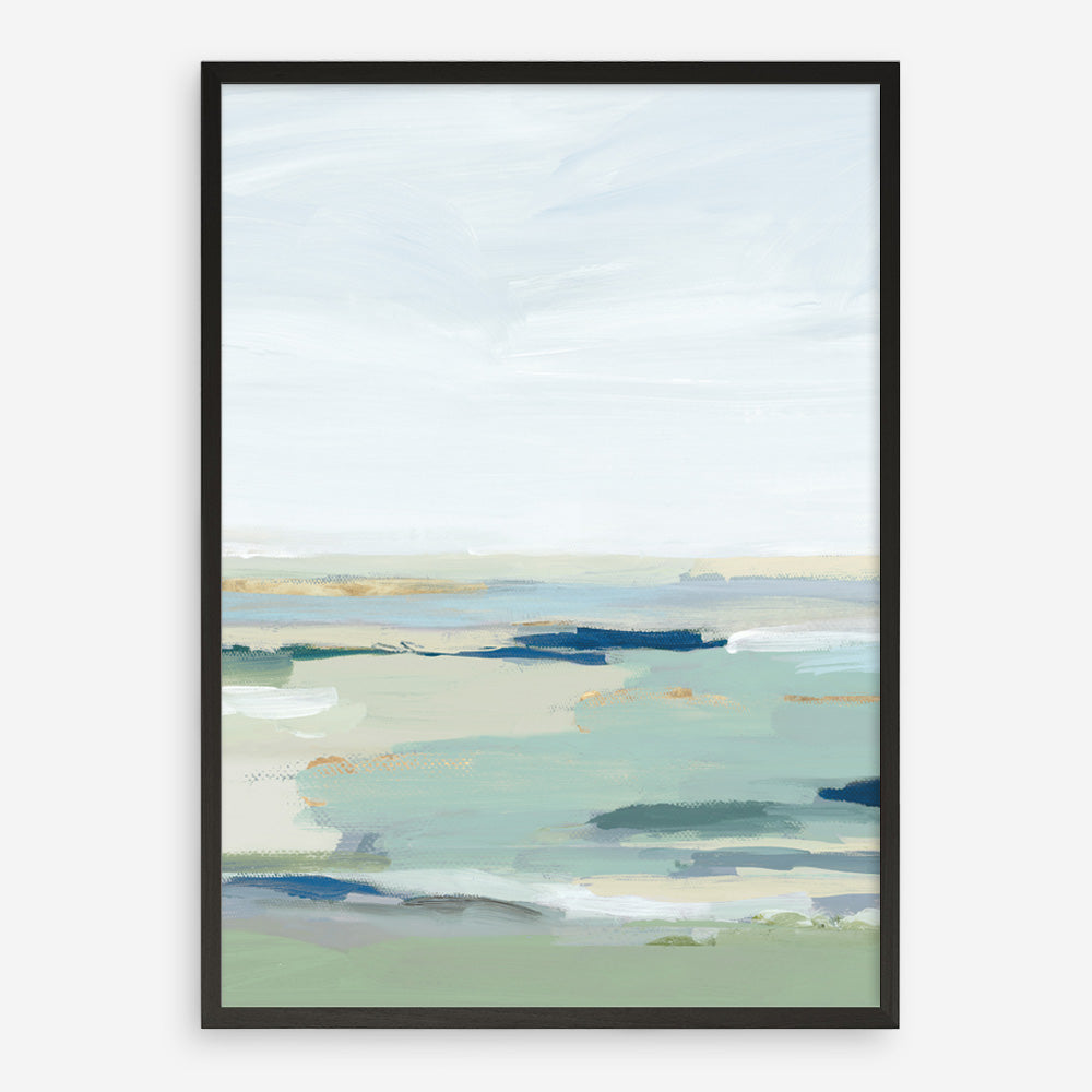 Shop Burbank Blue II Art Print a painted abstract themed wall art print from The Print Emporium wall artwork collection - Buy Australian made fine art painting style poster and framed prints for the home and your interior decor room, TPE-PC-EZ533-AP