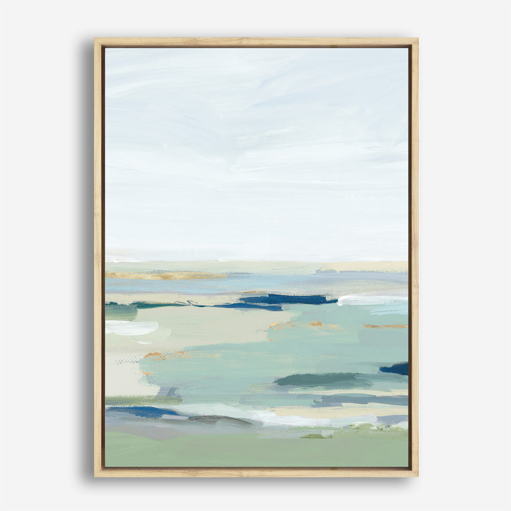 Shop Burbank Blue II Canvas Print a painted abstract themed framed canvas wall art print from The Print Emporium artwork collection - Buy Australian made fine art painting style stretched canvas prints for the home and your interior decor space, TPE-PC-EZ533-CA-35X46-NF
