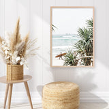 Shop Byron Bay Longboarder Photo Art Print a coastal themed photography wall art print from The Print Emporium wall artwork collection - Buy Australian made fine art poster and framed prints for the home and your interior decor, TPE-955-AP