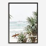 Shop Byron Bay Longboarder Photo Art Print a coastal themed photography wall art print from The Print Emporium wall artwork collection - Buy Australian made fine art poster and framed prints for the home and your interior decor, TPE-955-AP