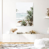 Shop Byron Bay Longboarder Photo Canvas Print a coastal themed photography framed stretched canvas print from The Print Emporium wall artwork collection - Buy Australian made prints for the home and your interior decor space, TPE-955-CA-35X46-NF