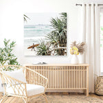 Shop Byron Bay Longboarder (Square) Photo Canvas a coastal themed photography framed stretched canvas print from The Print Emporium wall artwork collection - Buy Australian made prints for the home and your interior decor space, TPE-968-CA-40X40-NF