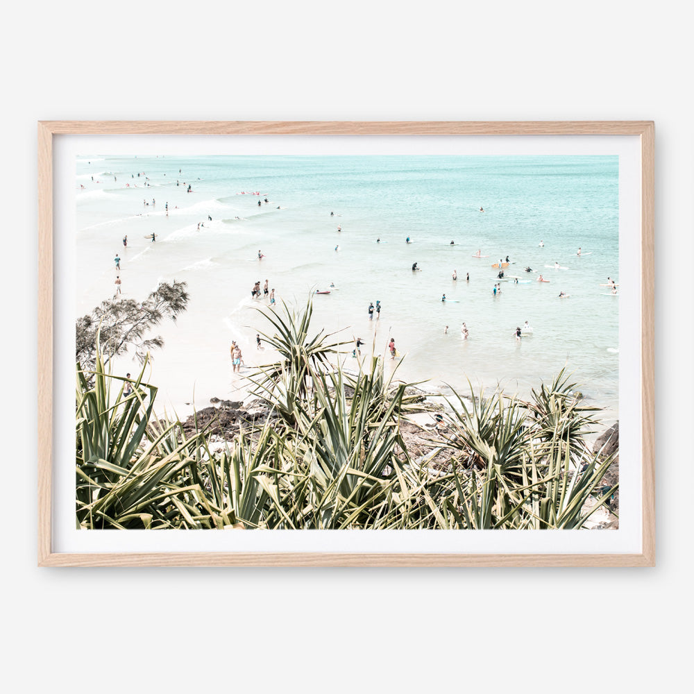 Shop Byron Bay Swims Photo Art Print a coastal themed photography wall art print from The Print Emporium wall artwork collection - Buy Australian made fine art poster and framed prints for the home and your interior decor, TPE-1012-AP