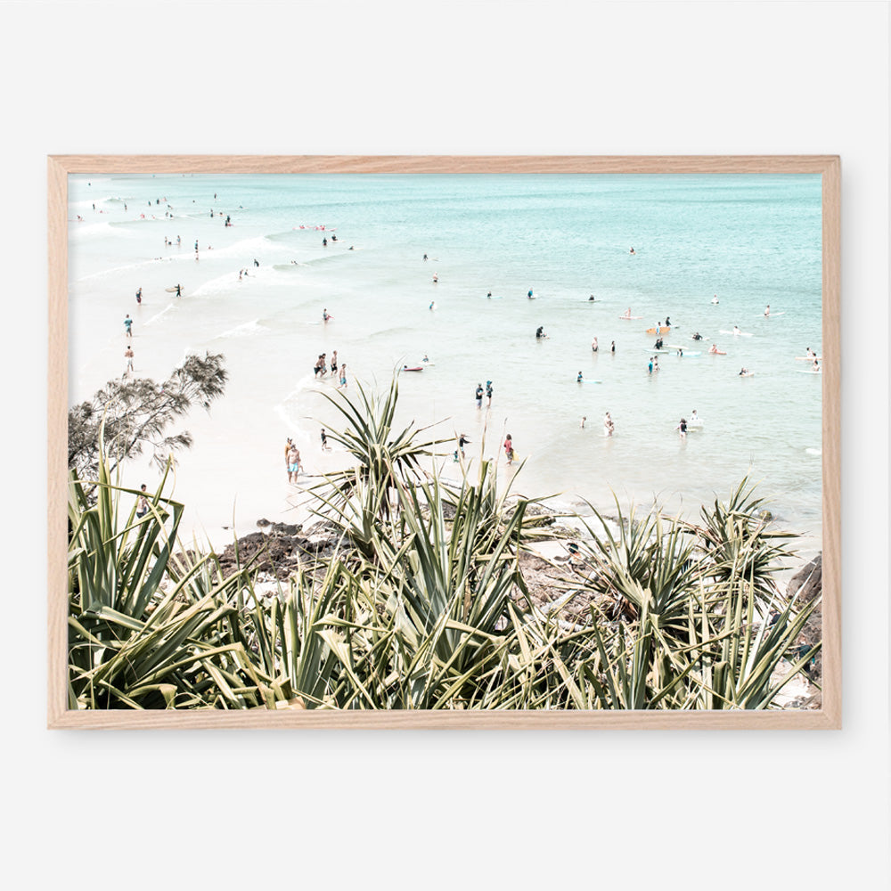 Shop Byron Bay Swims Photo Art Print a coastal themed photography wall art print from The Print Emporium wall artwork collection - Buy Australian made fine art poster and framed prints for the home and your interior decor, TPE-1012-AP
