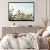Shop Byron Bay Swims Photo Canvas Print a coastal themed photography framed stretched canvas print from The Print Emporium wall artwork collection - Buy Australian made prints for the home and your interior decor space, TPE-1012-CA-35X46-NF