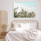 Shop Byron Bay Swims Photo Canvas Print a coastal themed photography framed stretched canvas print from The Print Emporium wall artwork collection - Buy Australian made prints for the home and your interior decor space, TPE-1012-CA-35X46-NF
