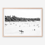 Shop Byron Surfer I B&W Photo��Art Print a coastal themed photography wall art print from The Print Emporium wall artwork collection - Buy Australian made fine art poster and framed prints for the home and your interior decor, TPE-1008-AP