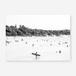 Shop Byron Surfer I B&W Photo��Art Print a coastal themed photography wall art print from The Print Emporium wall artwork collection - Buy Australian made fine art poster and framed prints for the home and your interior decor, TPE-1008-AP