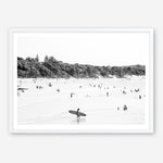 Shop Byron Surfer I B&W Photo��Art Print a coastal themed photography wall art print from The Print Emporium wall artwork collection - Buy Australian made fine art poster and framed prints for the home and your interior decor, TPE-1008-AP