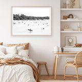 Shop Byron Surfer I B&W Photo��Art Print a coastal themed photography wall art print from The Print Emporium wall artwork collection - Buy Australian made fine art poster and framed prints for the home and your interior decor, TPE-1008-AP