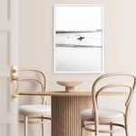 Shop Byron Surfer III B&W Photo Art Print a coastal themed photography wall art print from The Print Emporium wall artwork collection - Buy Australian made fine art poster and framed prints for the home and your interior decor, TPE-1047-AP