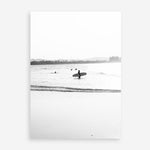 Shop Byron Surfer III B&W Photo Art Print a coastal themed photography wall art print from The Print Emporium wall artwork collection - Buy Australian made fine art poster and framed prints for the home and your interior decor, TPE-1047-AP