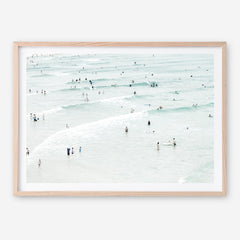 Shop Byron Swimmers Photo Art Print a coastal themed photography wall art print from The Print Emporium wall artwork collection - Buy Australian made fine art poster and framed prints for the home and your interior decor, TPE-1021-AP