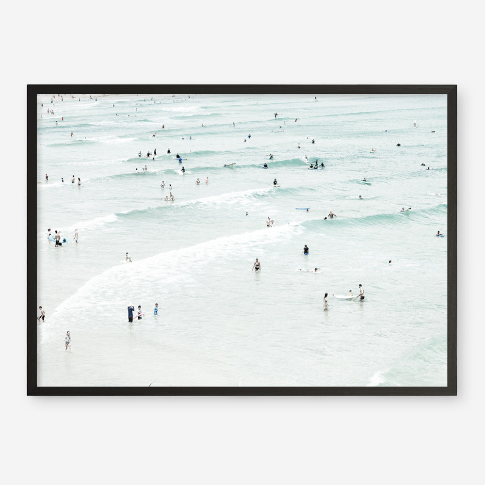Shop Byron Swimmers Photo Art Print a coastal themed photography wall art print from The Print Emporium wall artwork collection - Buy Australian made fine art poster and framed prints for the home and your interior decor, TPE-1021-AP