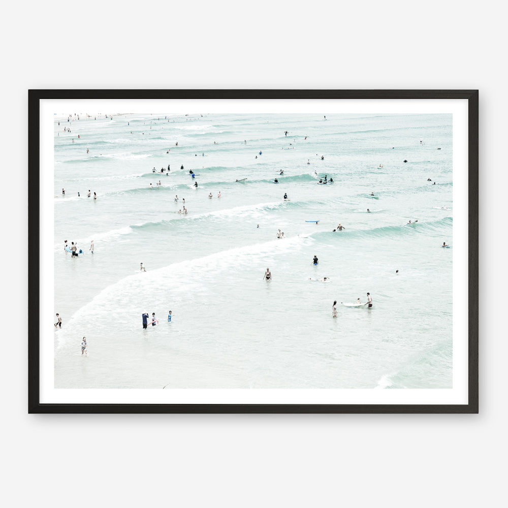 Shop Byron Swimmers Photo Art Print a coastal themed photography wall art print from The Print Emporium wall artwork collection - Buy Australian made fine art poster and framed prints for the home and your interior decor, TPE-1021-AP