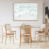 Shop Byron Swimmers Photo Canvas Print a coastal themed photography framed stretched canvas print from The Print Emporium wall artwork collection - Buy Australian made prints for the home and your interior decor space, TPE-1021-CA-35X46-NF