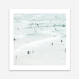 Shop Byron Swimmers (Square) Photo Art Print a coastal themed photography wall art print from The Print Emporium wall artwork collection - Buy Australian made fine art poster and framed prints for the home and your interior decor, TPE-1022-AP