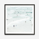 Shop Byron Swimmers (Square) Photo Art Print a coastal themed photography wall art print from The Print Emporium wall artwork collection - Buy Australian made fine art poster and framed prints for the home and your interior decor, TPE-1022-AP