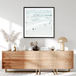 Shop Byron Swimmers (Square) Photo Art Print a coastal themed photography wall art print from The Print Emporium wall artwork collection - Buy Australian made fine art poster and framed prints for the home and your interior decor, TPE-1022-AP