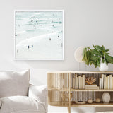 Shop Byron Swimmers (Square) Photo Art Print a coastal themed photography wall art print from The Print Emporium wall artwork collection - Buy Australian made fine art poster and framed prints for the home and your interior decor, TPE-1022-AP