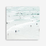 Shop Byron Swimmers (Square) Photo Canvas a coastal themed photography framed stretched canvas print from The Print Emporium wall artwork collection - Buy Australian made prints for the home and your interior decor space, TPE-1022-CA-40X40-NF