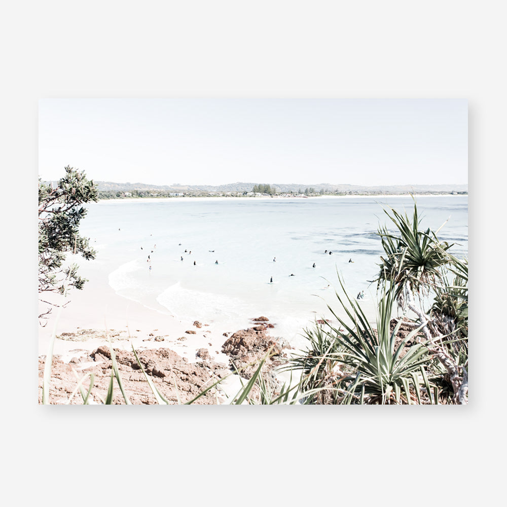 Shop Byron The Pass I Photo Art Print a coastal themed photography wall art print from The Print Emporium wall artwork collection - Buy Australian made fine art poster and framed prints for the home and your interior decor, TPE-1003-AP