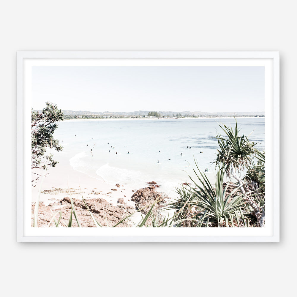 Shop Byron The Pass I Photo Art Print a coastal themed photography wall art print from The Print Emporium wall artwork collection - Buy Australian made fine art poster and framed prints for the home and your interior decor, TPE-1003-AP