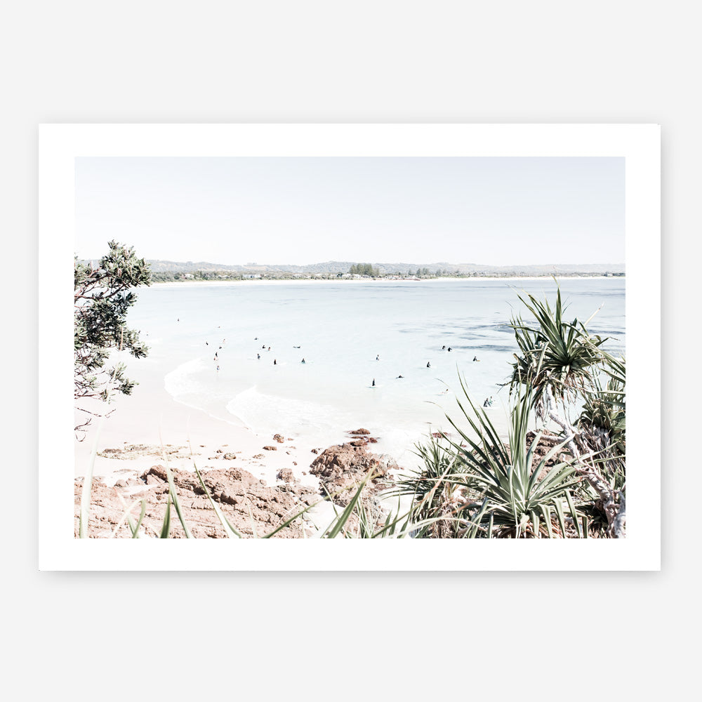 Shop Byron The Pass I Photo Art Print a coastal themed photography wall art print from The Print Emporium wall artwork collection - Buy Australian made fine art poster and framed prints for the home and your interior decor, TPE-1003-AP