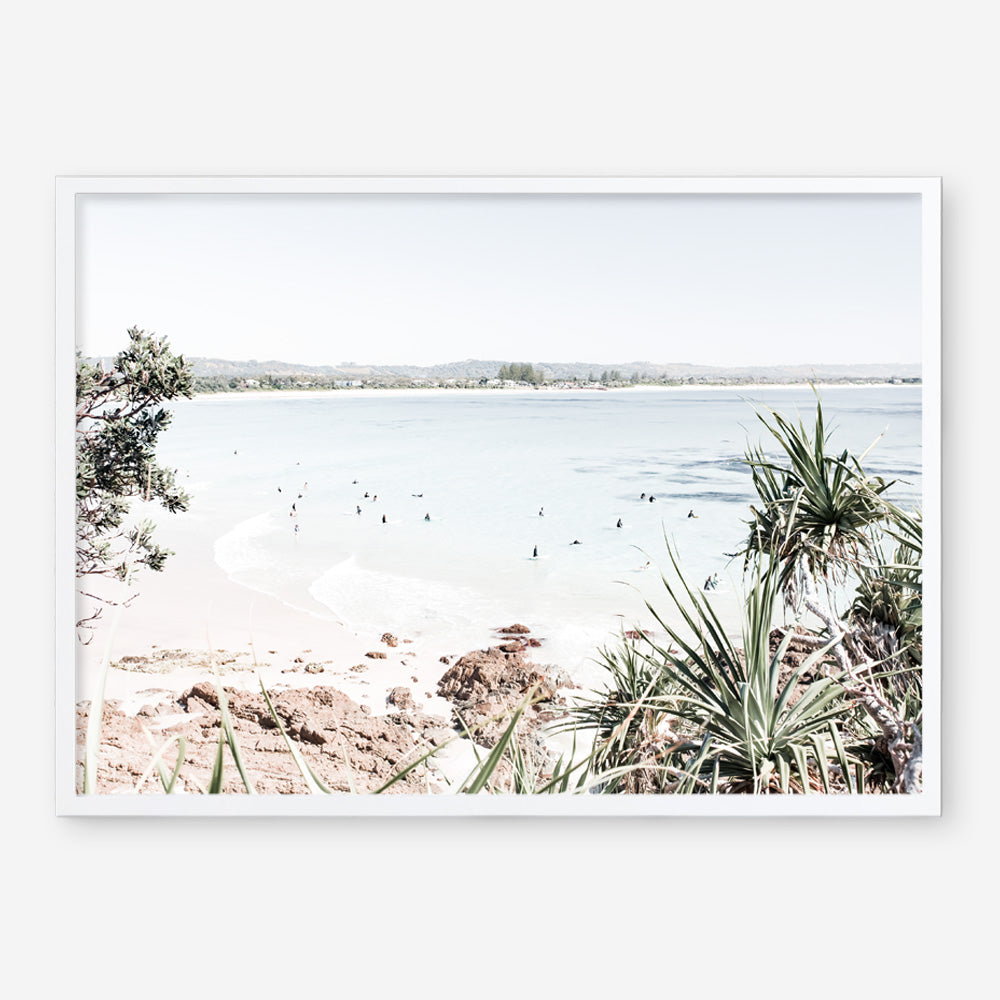 Shop Byron The Pass I Photo Art Print a coastal themed photography wall art print from The Print Emporium wall artwork collection - Buy Australian made fine art poster and framed prints for the home and your interior decor, TPE-1003-AP