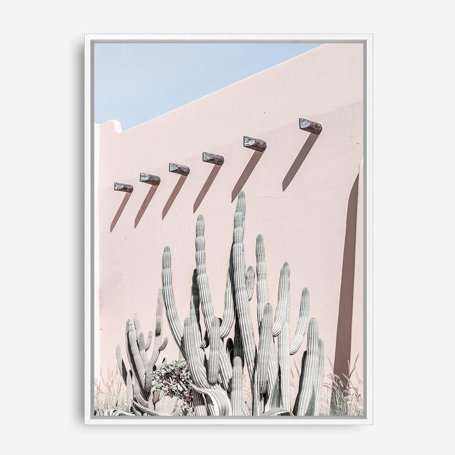 Shop Cacti Villa II Photo Canvas Print a Moroccan desert boho themed photography framed stretched canvas print from The Print Emporium wall artwork collection - Buy Australian made prints for the home and your interior decor space, TPE-817-CA-35X46-NF