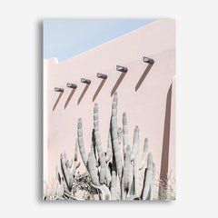 Shop Cacti Villa II Photo Canvas Print a Moroccan desert boho themed photography framed stretched canvas print from The Print Emporium wall artwork collection - Buy Australian made prints for the home and your interior decor space, TPE-817-CA-35X46-NF